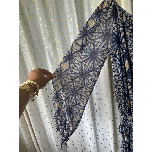 Jean Paul Gaultier Rare Y2K Vintage Sheer Mesh Abstract Drawstring Waist Dress S - Picture 4 of 8